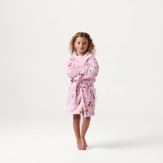 Cherry Pink Blossom Dressing Gown