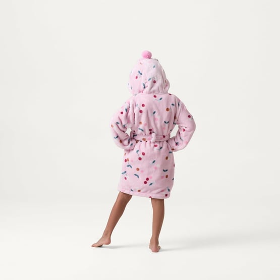Cherry Pink Blossom Dressing Gown