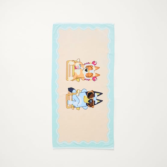 BBC Bluey Family Trip Multi Beach Towel