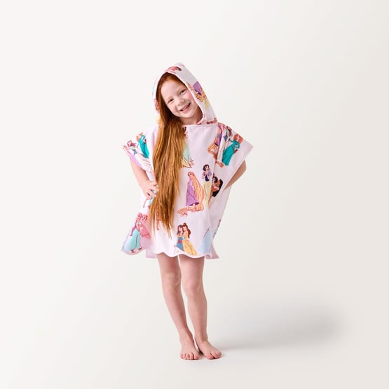 Disney Princess Pink Hooded Beach Towel 