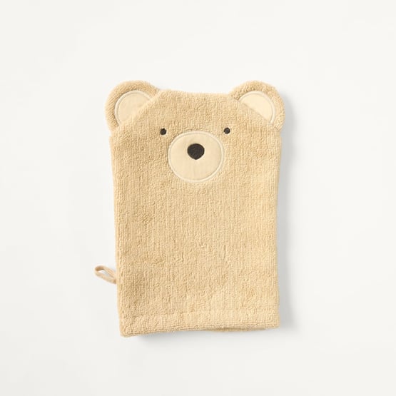 Bear Natural Nursery Wash Mitt