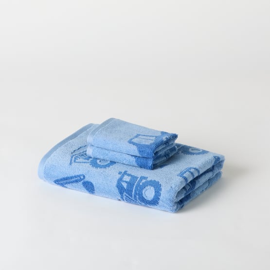 Truck Town Blue Towel Range 
