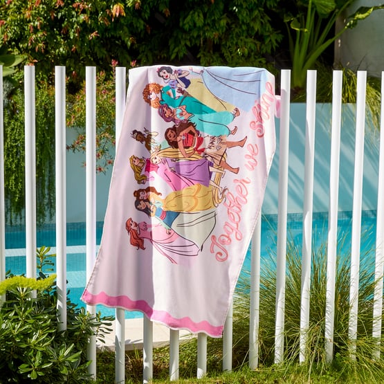 Disney Princess Pink Beach Towel