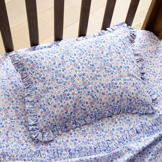 Be A Daisy Blue Cot Sheet Set