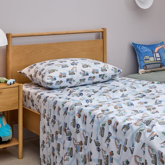 Dig It Stonewashed Blue Sheet Set