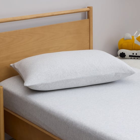 Organic Cotton Jersey Marle Grey Fitted Sheet Set