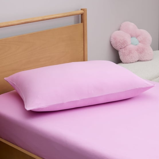 Organic Cotton Jersey Lilac Fitted Sheet Set
