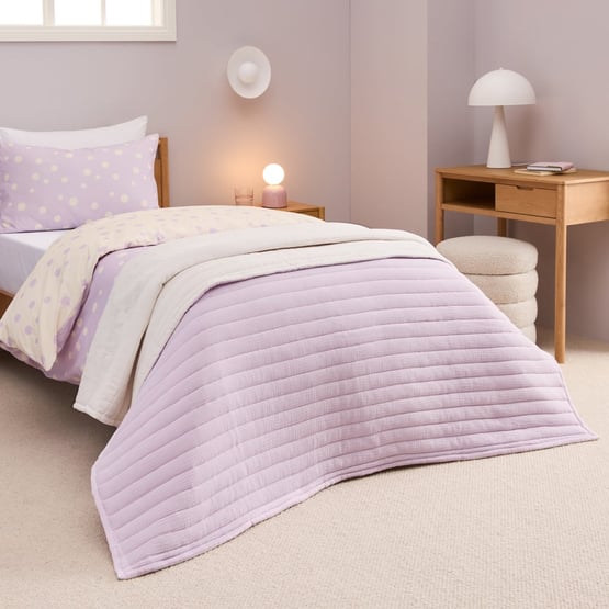 Sloane Lilac Spot Coverlet
