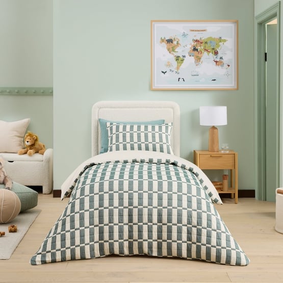 Donnie Forest Checkerboard Quilt Cover Set