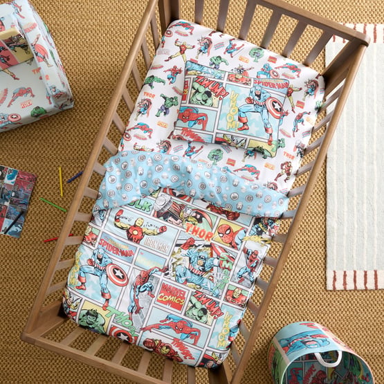 Marvel Comics Multi Cot Quilt Cover Set