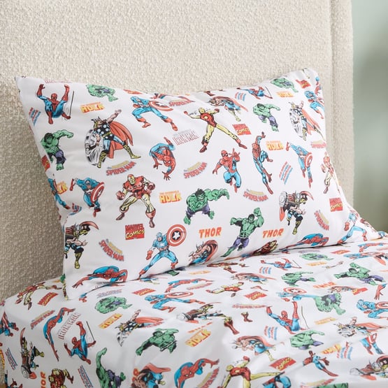 Marvel Comics White Sheet Set