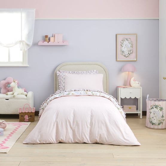 Fleur Harris Unicorn Dreams White Quilted Quilt Cover Set
