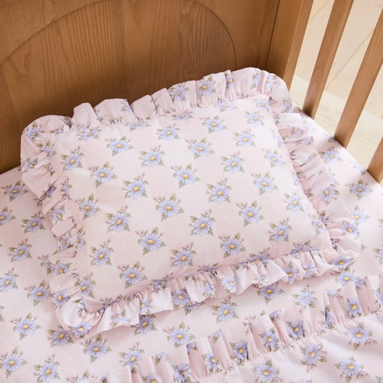Fleur Harris Dainty Daisy Pink Cot Sheet Set