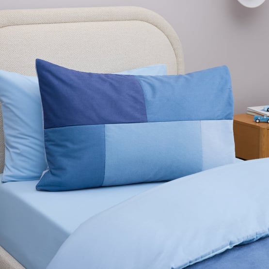 Miles Cord Blue Quilted Quilt Cover Set