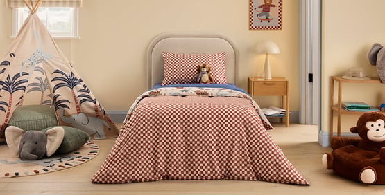 Safari Adventures Natural Stonewashed Bedlinen Quilt Cover Set
