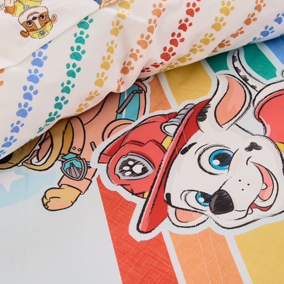 Paramount Paw Patrol Soft Blue Quilted Quilt Cover Set