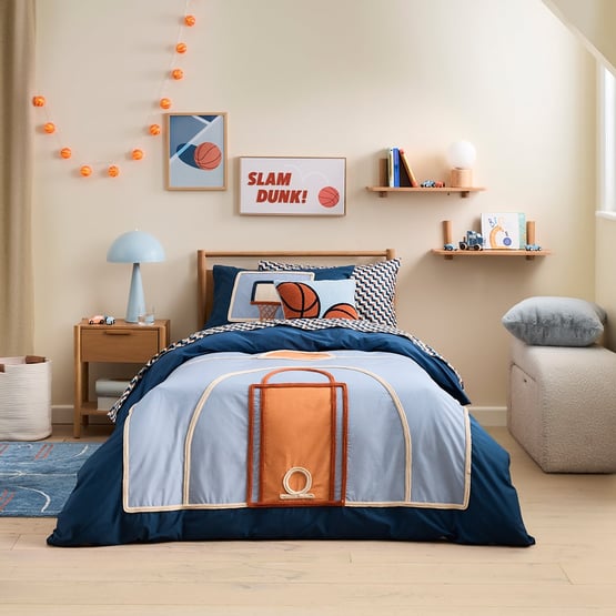 Sports Court Blue Rope Quilt Cover Set