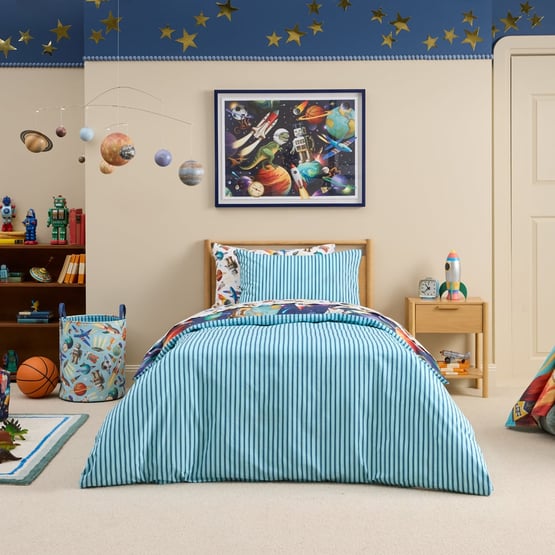 Fleur Harris Out Of This World Navy Quilt Cover Set