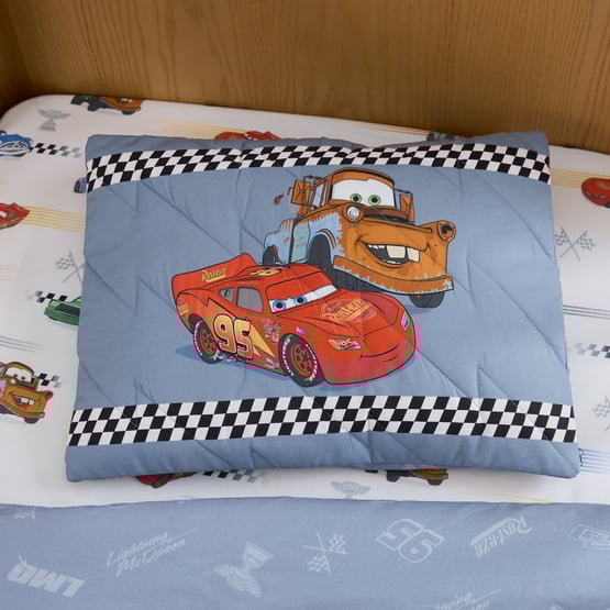 Disney Pixar Cars Blue Motorhead Cot Quilted Quilt Cover Set 