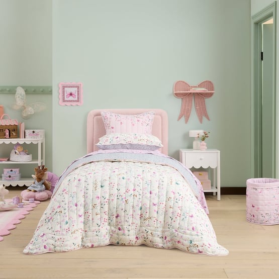 Heirloom Olivia Ivory Quilted Quilt Cover Set