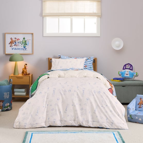 Disney Pixar Toy Story Kindness Club Natural Quilt Cover Set