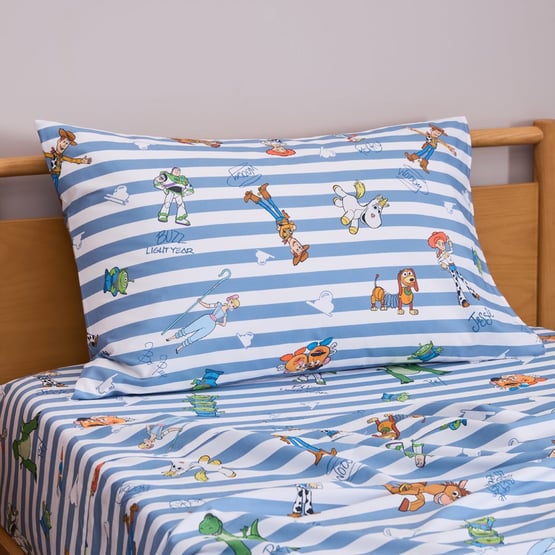 Disney Pixar Toy Story Kindness Club Blue Stripe Sheet Set