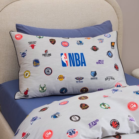 NBA Team Grey Marle Quilt Cover Set