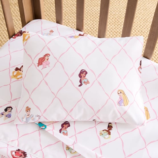 Disney Princess White Cot Sheet Set