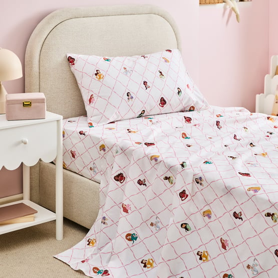 Disney Princess White Sheet Set