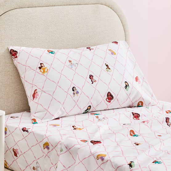 Disney Princess White Sheet Set