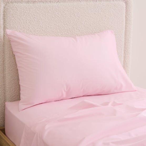 Organic Cotton Pink Percale Sheet Set