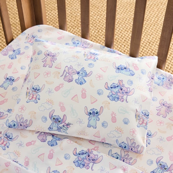 Disney Stitch Aloha White Sheet Set