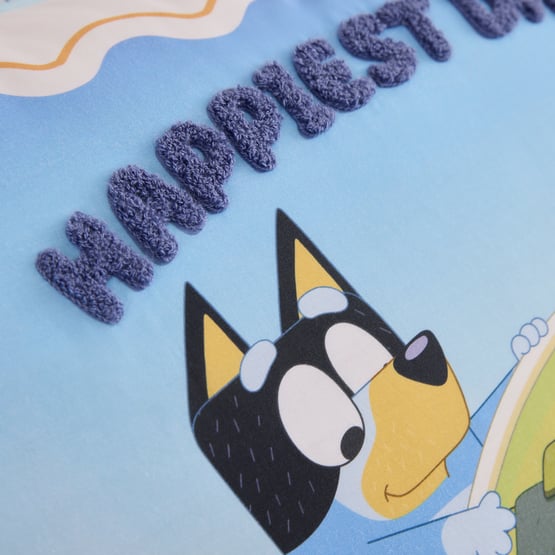 Bluey Family Trip Multi Text Pillowcase
