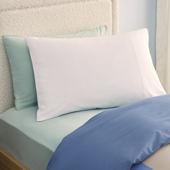 Skate All Day Blue Text Pillowcase 