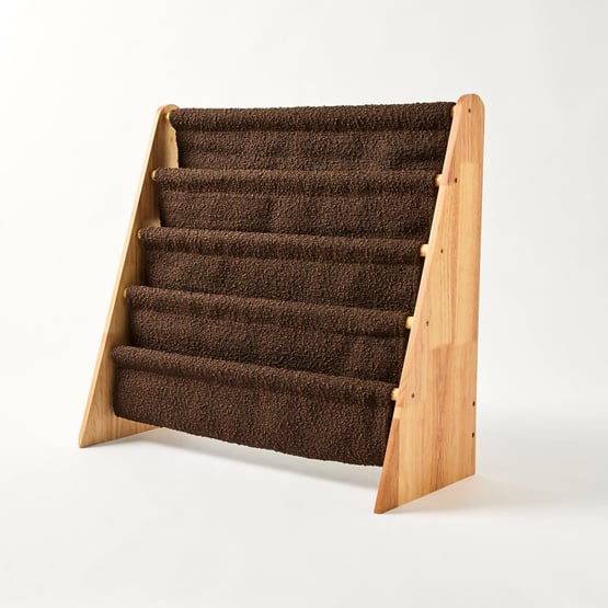 Chocolate Boucle Bookshelf