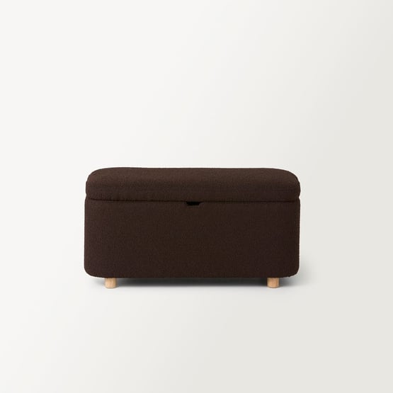 Chocolate Boucle Blanket Box