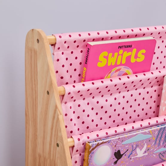 Polka Dot Pink Bookshelf