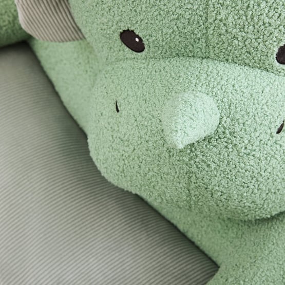 Jumbo Trip Triceratops Sage Cuddle Chair