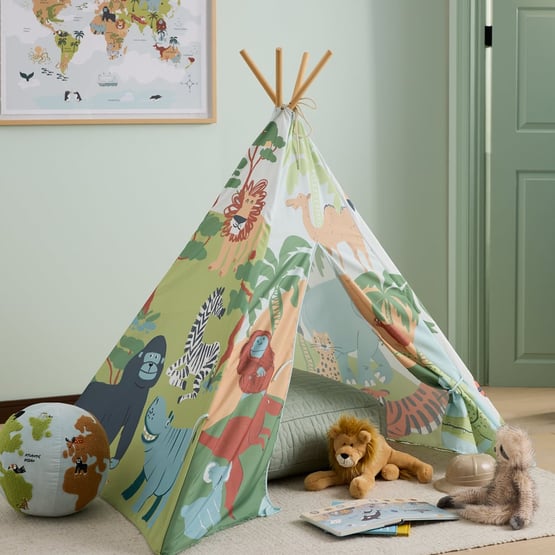 Safari Animal Green Teepee