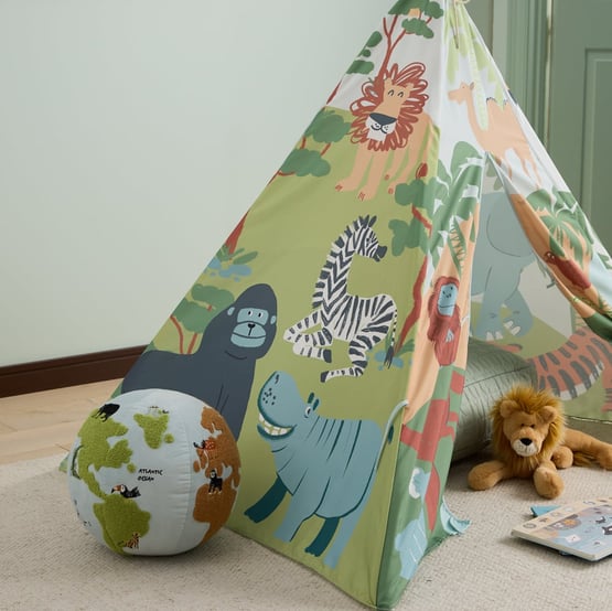 Safari Animal Green Teepee