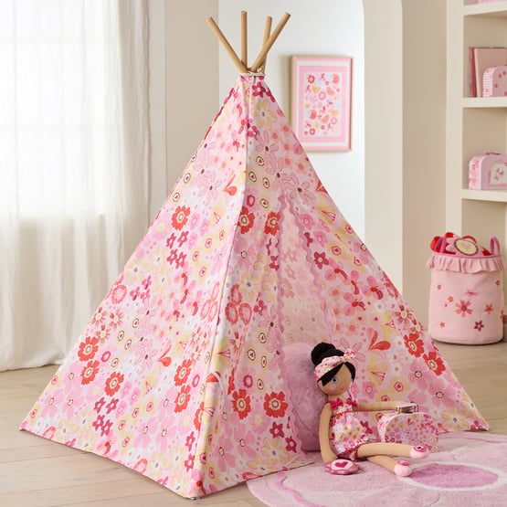 Pocketful Of Flowers Pink Teepee