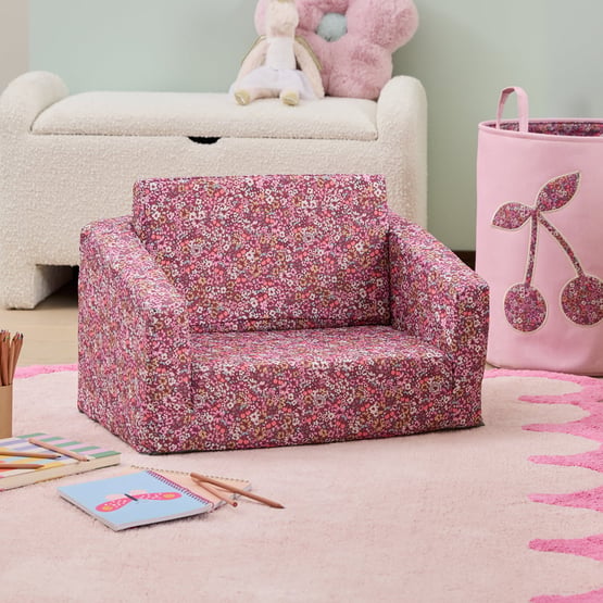 Cherry Blossom Pink Flip Out Sofa