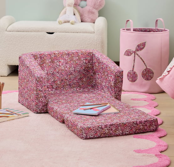 Cherry Blossom Pink Flip Out Sofa