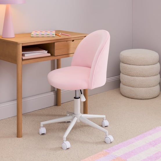 York Pink Desk Chair