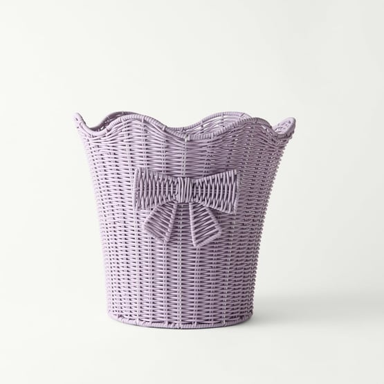 Bow Lilac Storage Basket
