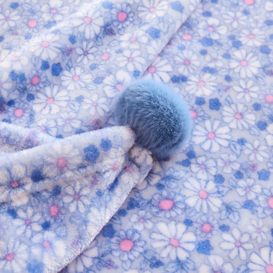 Novelty Blue Be A Daisy Ultra Soft Blanket