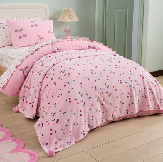 Novelty Pink Cherry Blossom Ultra Soft Blanket 