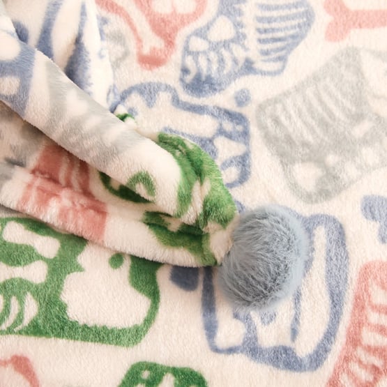 Bed Rock Dreams Green Dinosaur Ultra Soft Blanket 