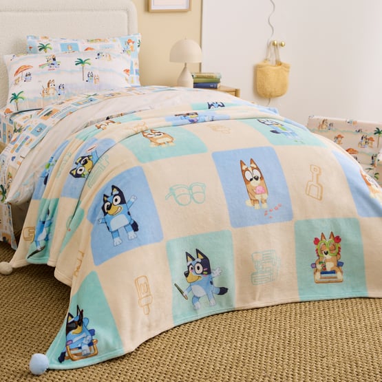 Bluey Family Trip Multi Ultra Soft Blanket