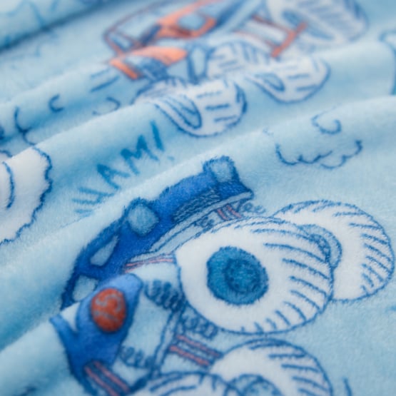 Big Off Road Adventure Blue Ultra Soft Blanket 